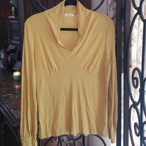 SALE! Liz & Co yellow blouse